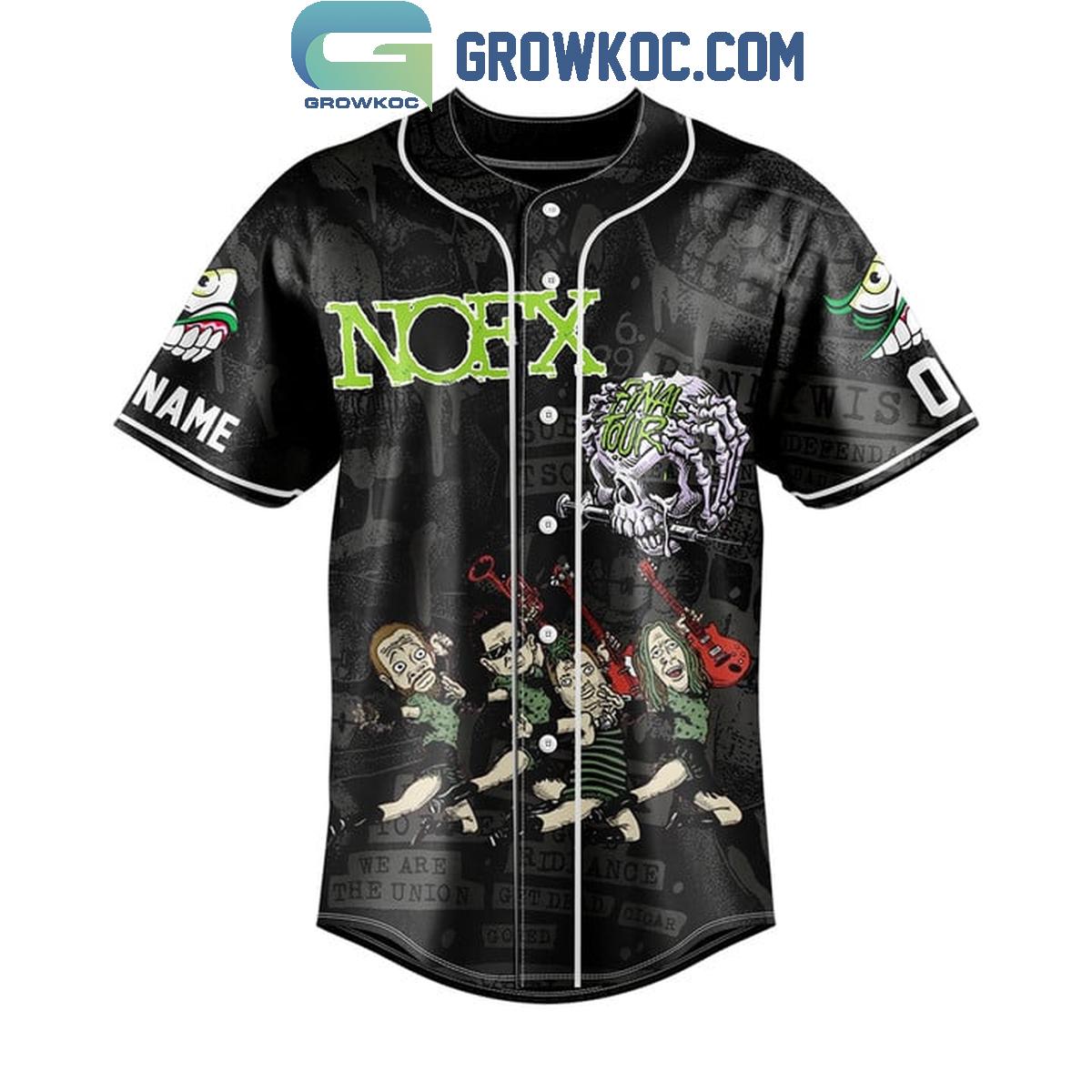 NOFX The Final Brooklyn Personalized Baseball Jersey baseball jersey product view 2