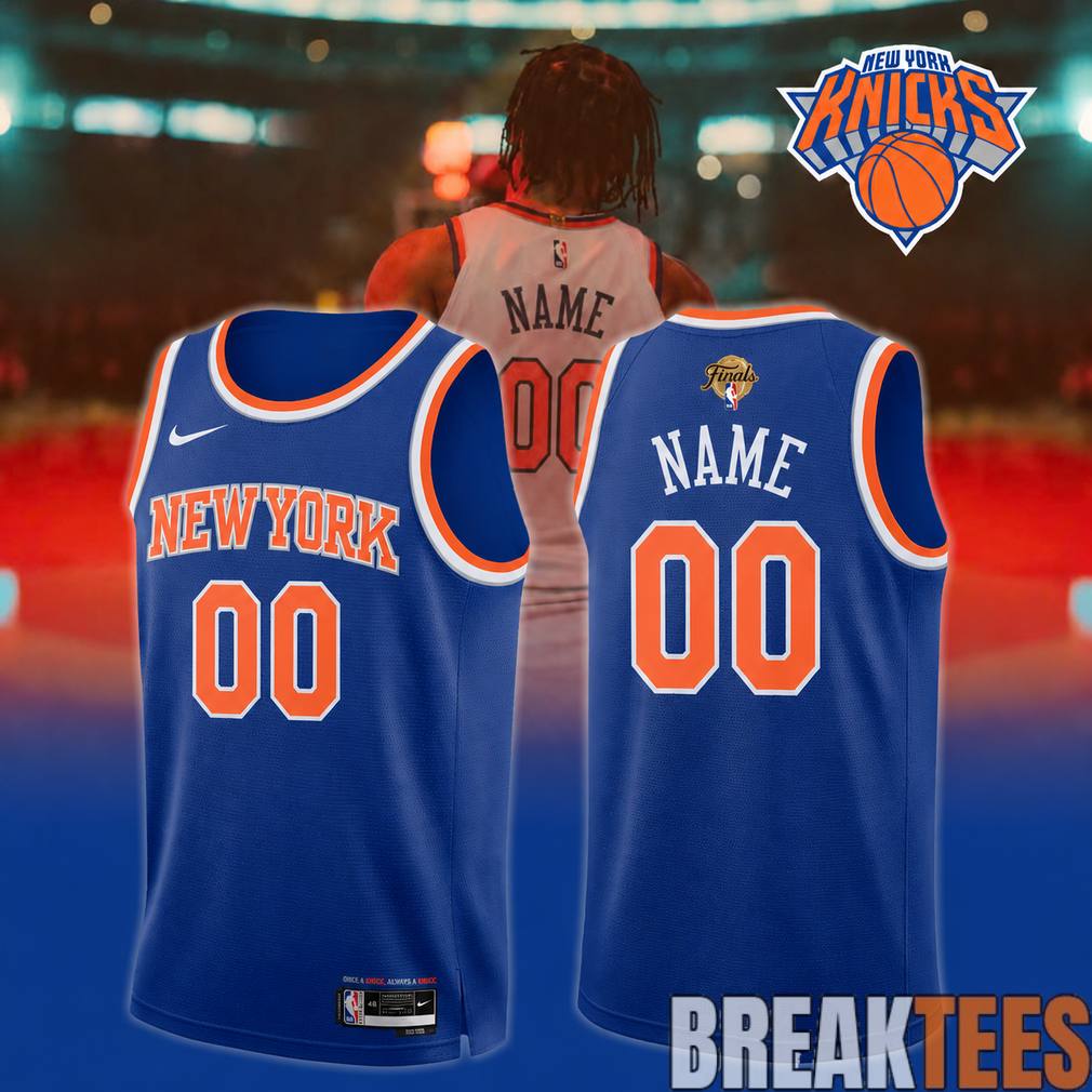 NY Knicks Jalen Brunson #11 Finals 2026 Custom Jersey Blue Unisex T-shirt, Sweatshirt, Hoodie, Long Sleeve Tee - T-Shirt, Sweatshirt, Hoodie