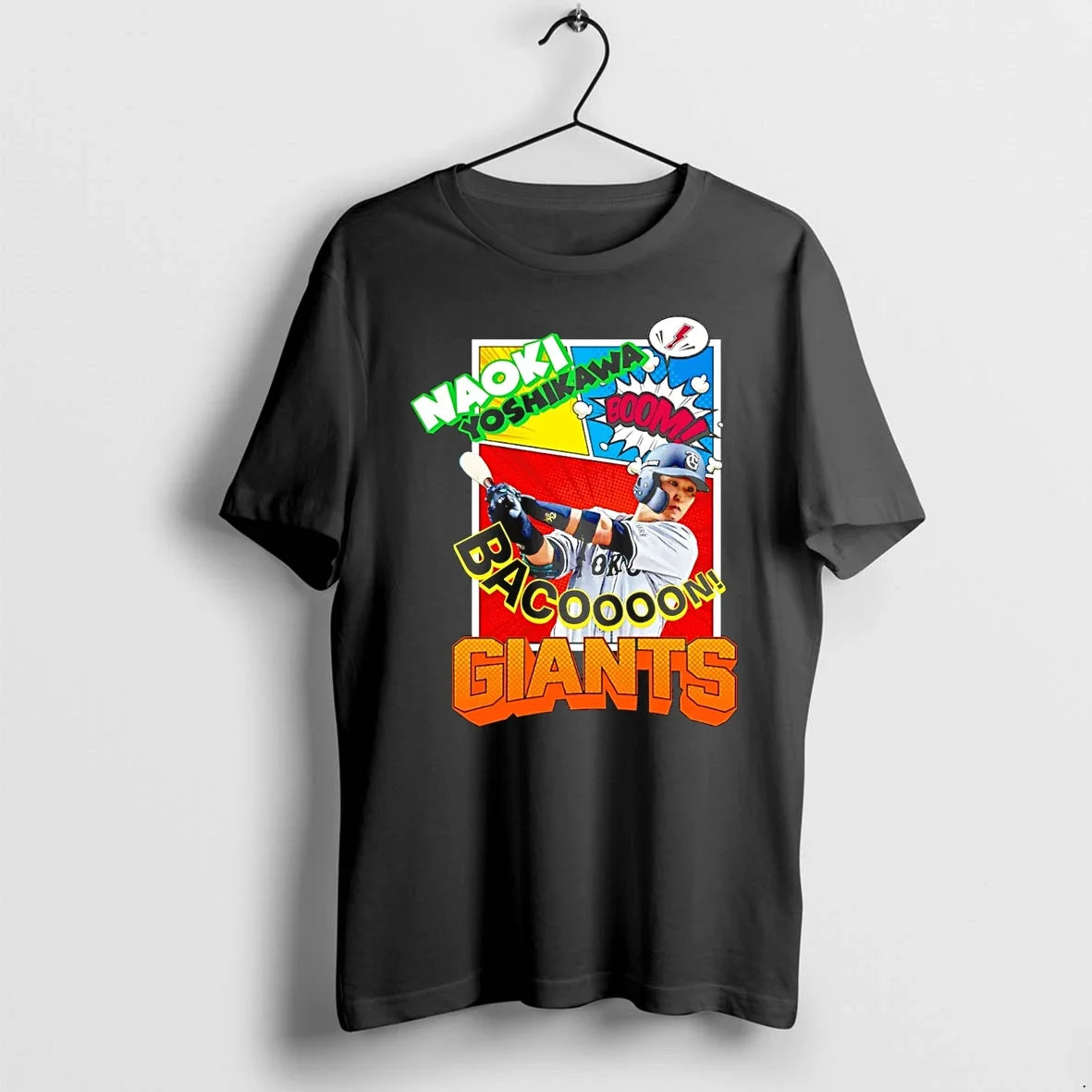 Naoki Yoshikawa Bacoon Giants Baseball Comic Tshirts Sweater Unisex T-shirt, Sweatshirt, Hoodie, Long Sleeve Tee - T-Shirt, Sweatshirt, Hoodie