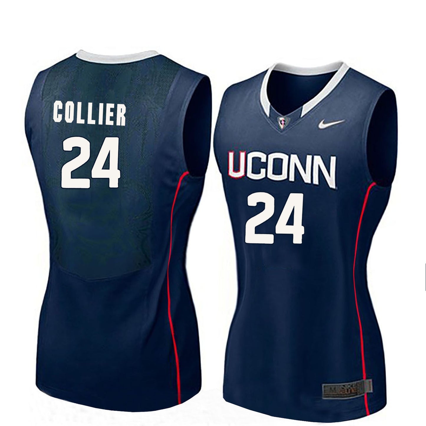 Napheesa Collier 24 Women Blue College Football Jersey football jersey product view 1