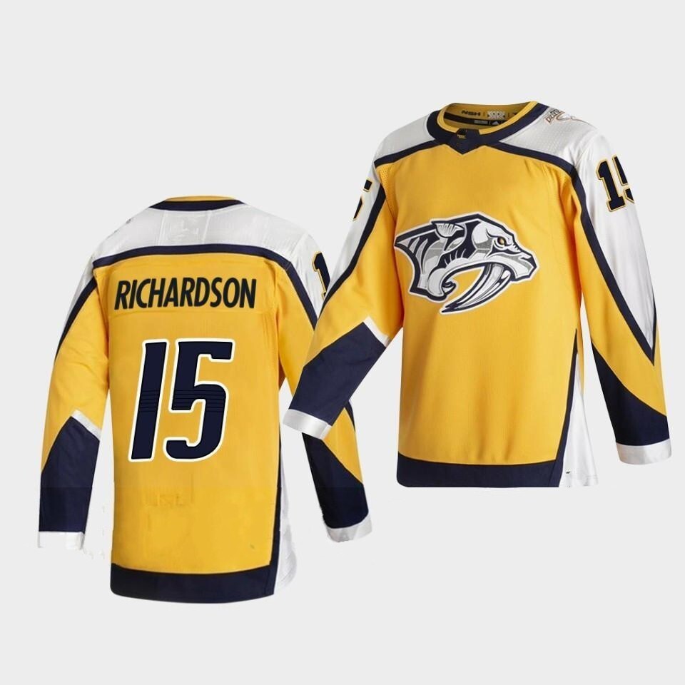 Nashville Predators 2021 Reverse Retro Style 2 Hockey Jersey hockey jersey product view 1