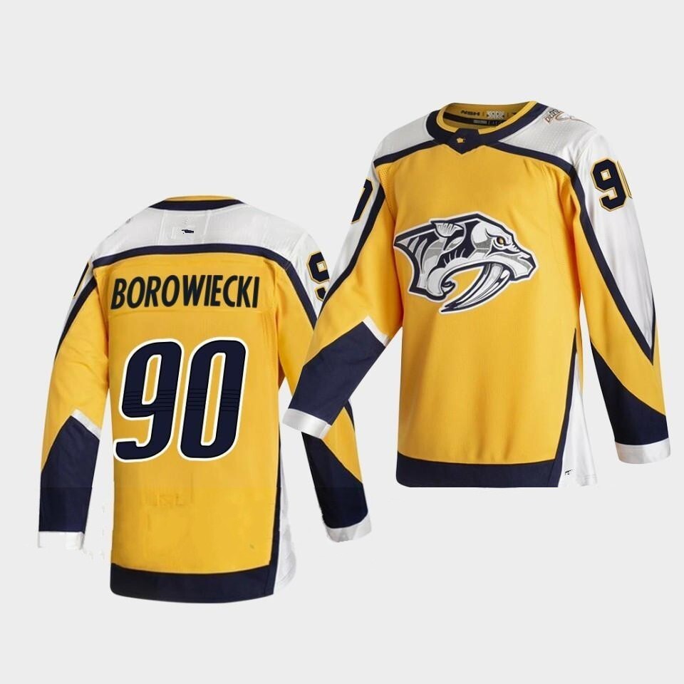 Nashville Predators 2021 Reverse Retro Style 4 Hockey Jersey hockey jersey product view 1
