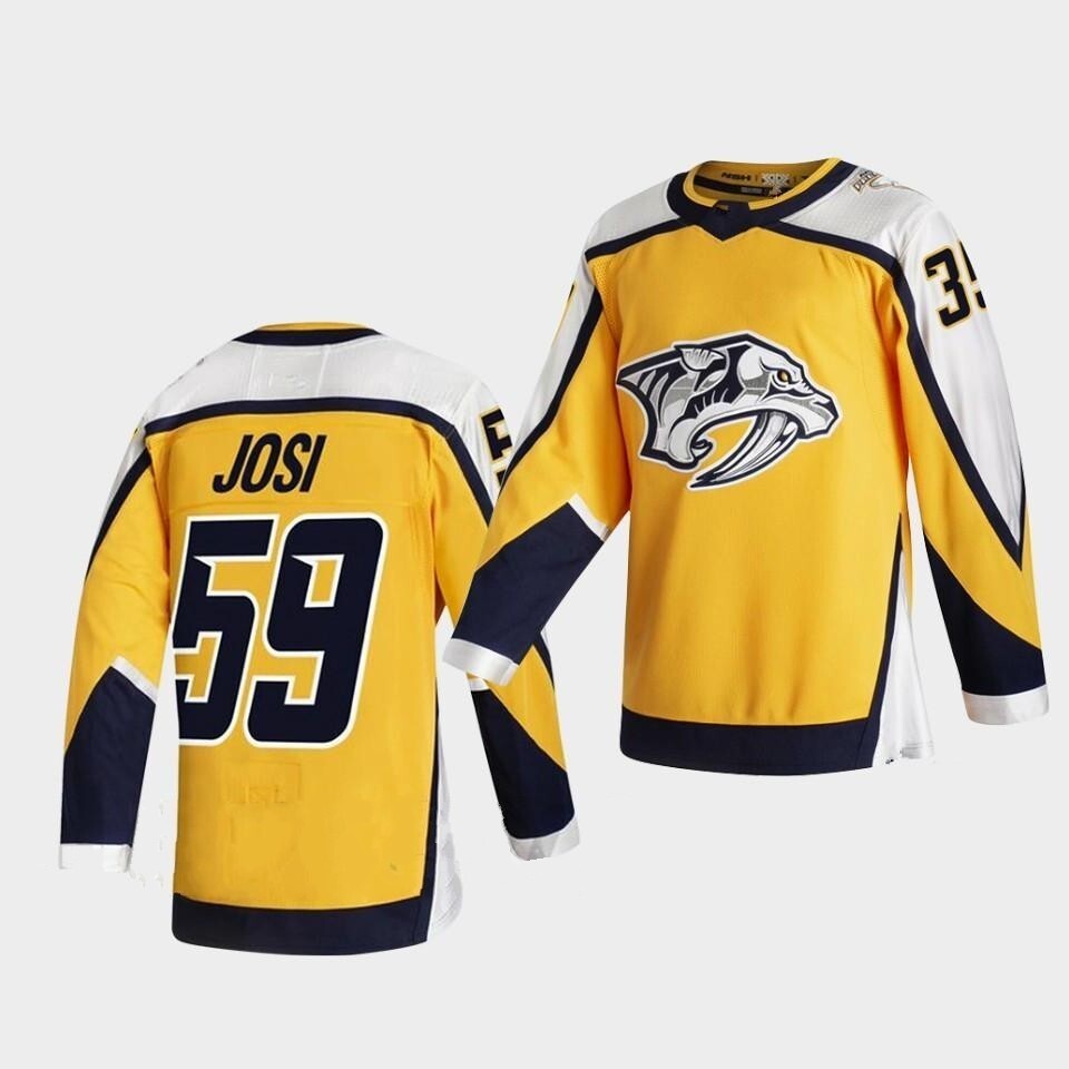 Nashville Predators 2021 Reverse Retro Style 5 Hockey Jersey hockey jersey product view 1