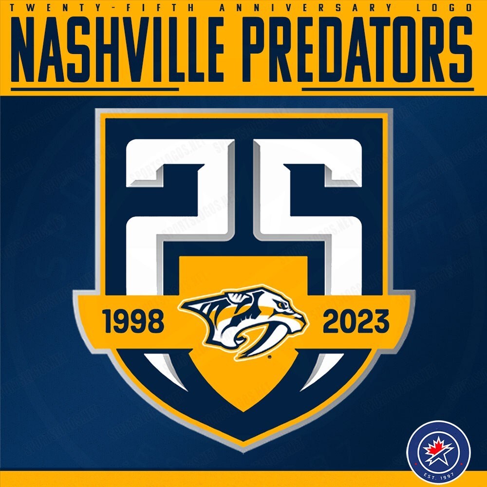 Nashville Predators 25-logo-25th-anniversary-2023-2024-sportslogosnet_conew1 Hockey Jersey hockey jersey product view 1