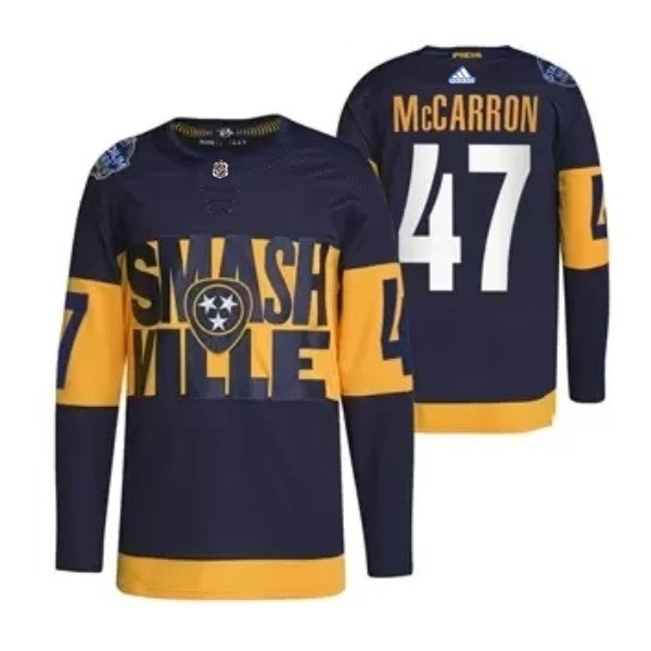 Nashville Predators #47 Michael McCarron 2022 Stadium Series Hockey Jersey hockey jersey product view 1