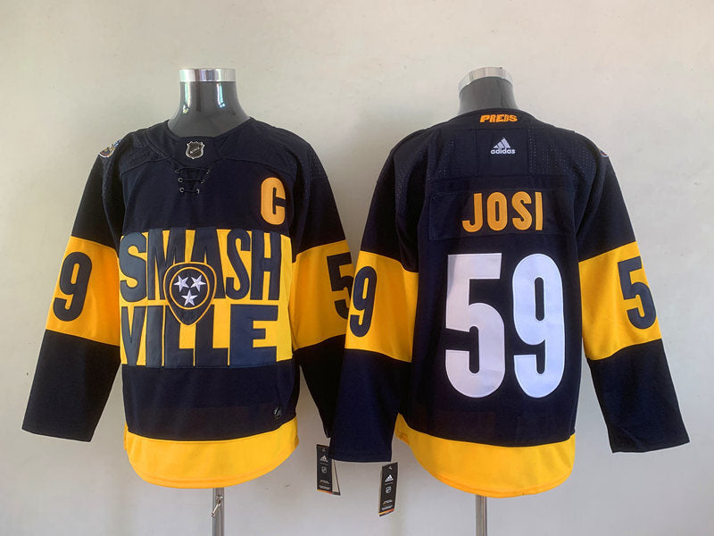 Nashville Predators #59 Roman Josi Style 1 Hockey Jersey hockey jersey product view 1