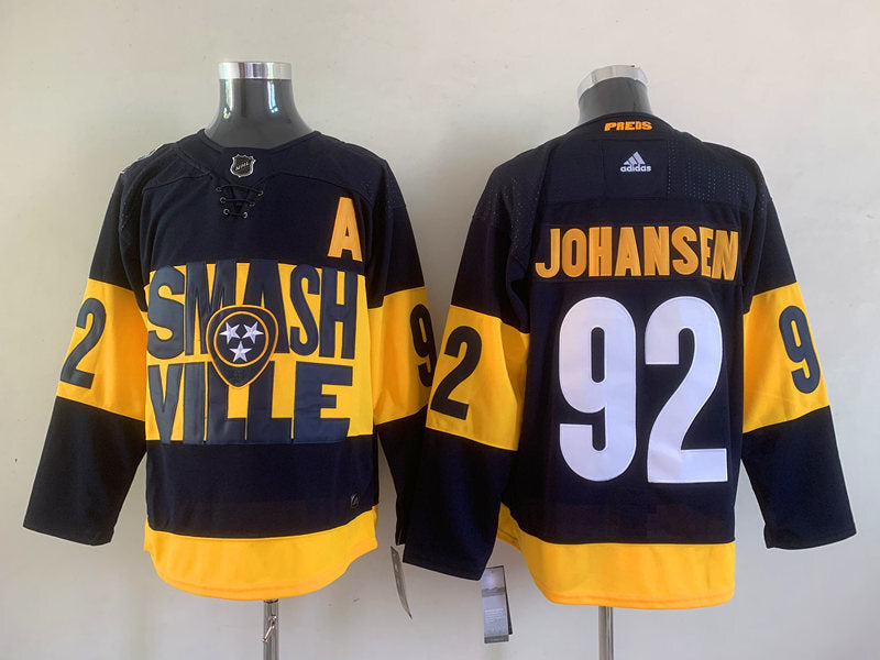 Nashville Predators #92 Ryan Johansen Hockey Jersey hockey jersey product view 1
