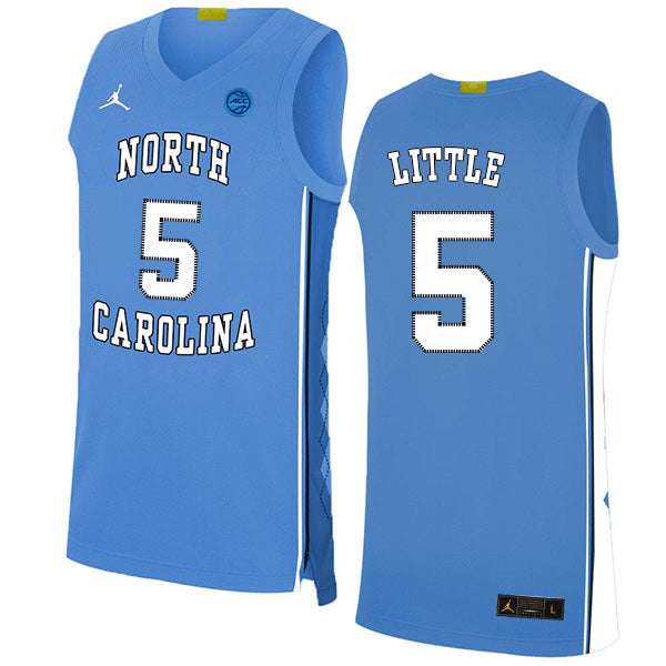 Nassir Little 5 Blue College Football Jersey football jersey product view 1
