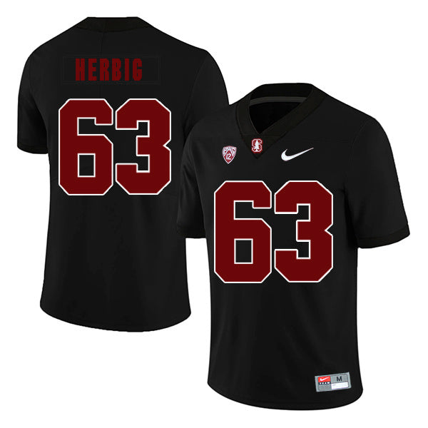 Nate Herbig 63 Lights Out College Football Jersey football jersey product view 1