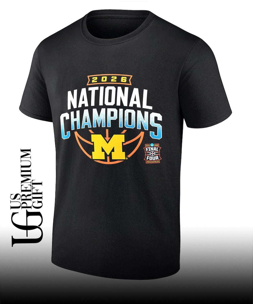 National Champions 2026 Michigan Wolverines NCAA Mens Basketball shirt Unisex T-shirt, Sweatshirt, Hoodie, Long Sleeve Tee - T-Shirt, Sweatshirt, Hoodie