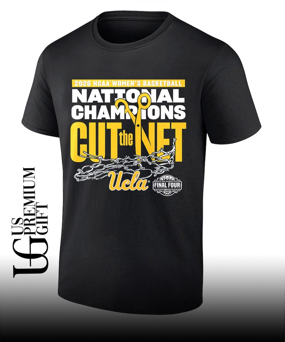 National Champions Cut the Net UCLA Bruins 2026 NCAA Womens Basketball Classic shirt Unisex T-shirt, Sweatshirt, Hoodie, Long Sleeve Tee - T-Shirt, Sweatshirt, Hoodie