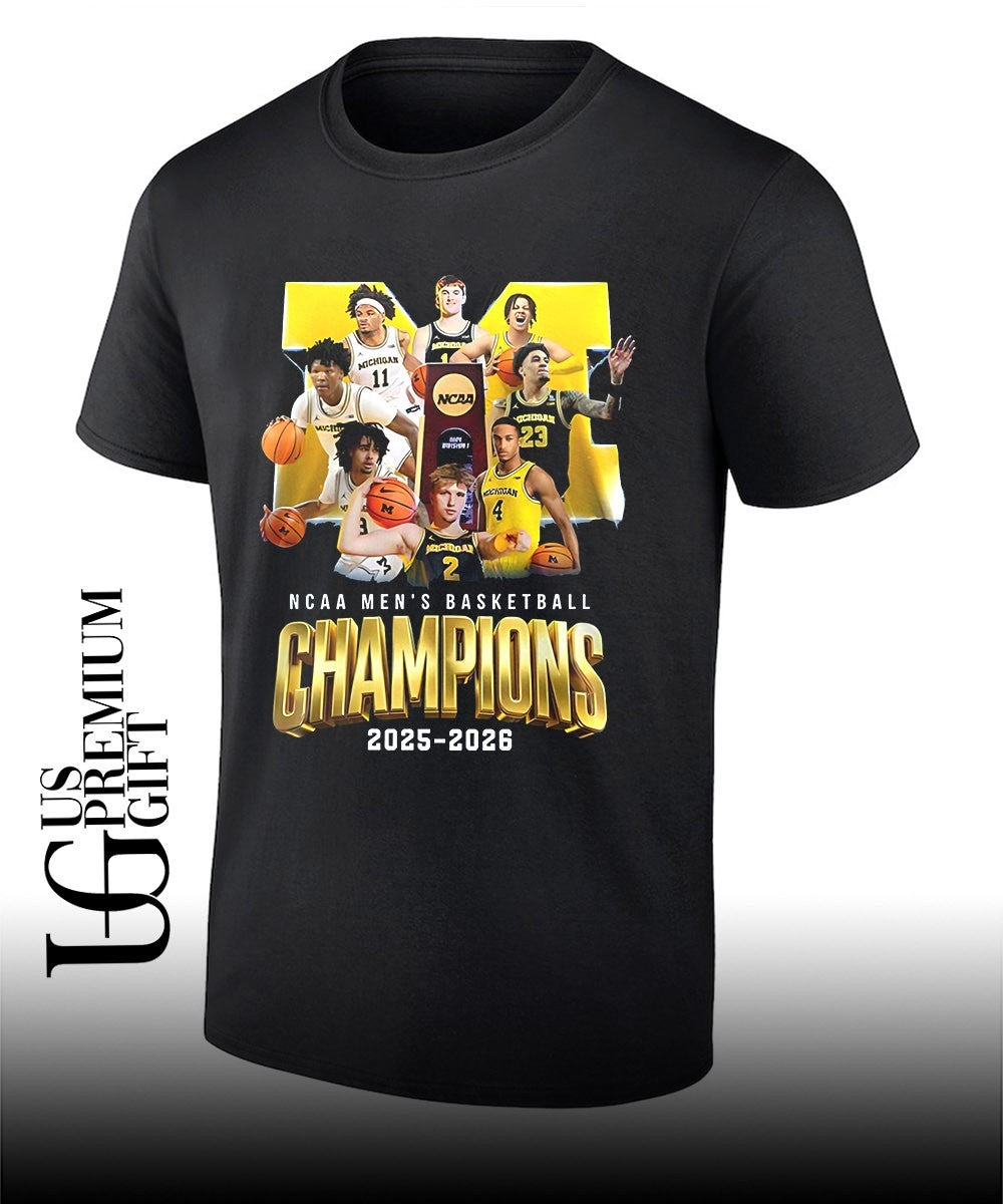 National Champions Michigan Wolverines Basketball 2026 shirt Unisex T-shirt, Sweatshirt, Hoodie, Long Sleeve Tee - T-Shirt, Sweatshirt, Hoodie
