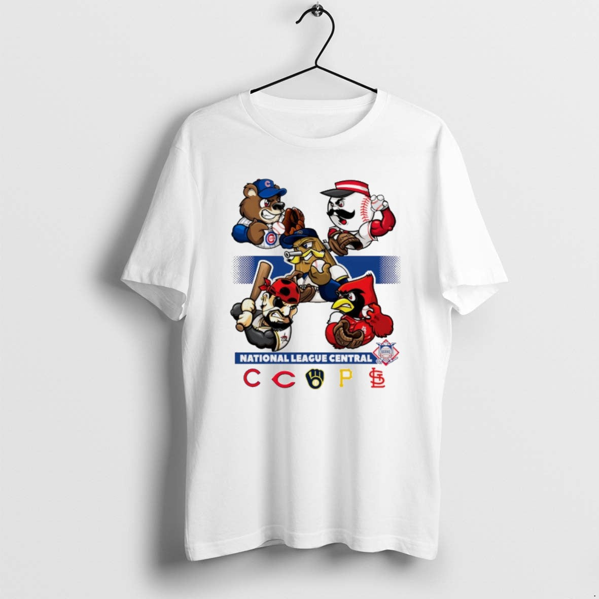 National League Central Cubs Cincinnati Reds Brewers Pirates Louis Cardinals T Shirts Unisex T-shirt, Sweatshirt, Hoodie, Long Sleeve Tee - T-Shirt, Sweatshirt, Hoodie