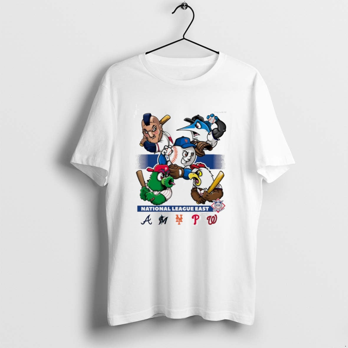 National League East Atlanta Braves Miami Marlins Ny Mets Phillies Washington Nationals T Shirts - T-Shirt, Sweatshirt, Hoodie