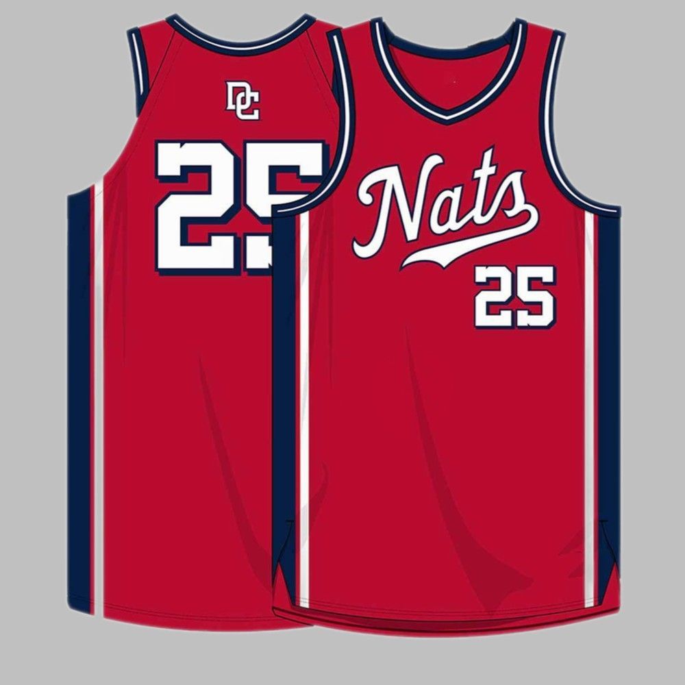 Nationals Nats Basketball Jersey Giveaway 2025 - Grishko.com basketball jersey product view 1