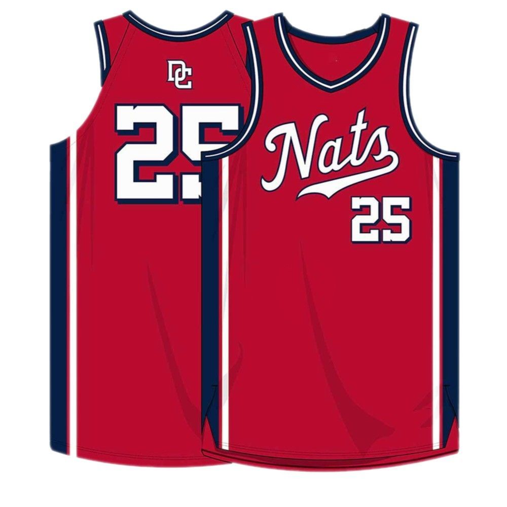 Nationals Nats Basketball Jersey Giveaway 2025 - Grishko.com basketball jersey product view 2