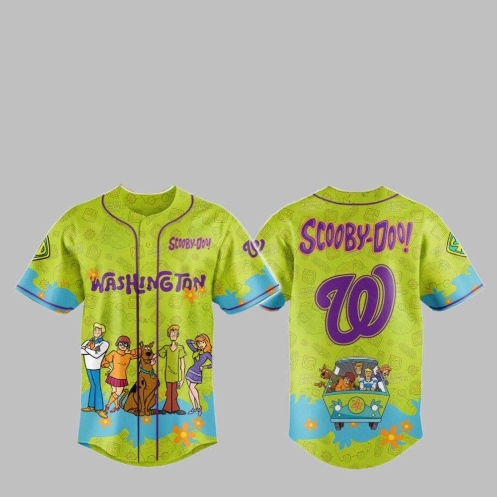 Nationals x Scooby Doo Jersey 2025 - Grishko.com baseball jersey product view 1