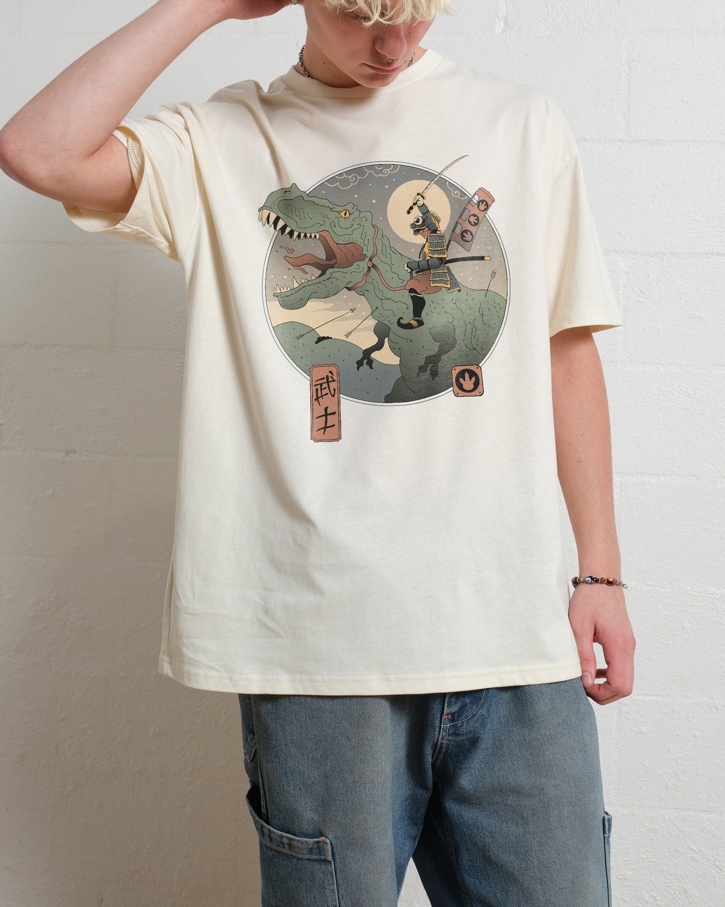 Jurassic Samurai T-Shirt Unisex T-shirt, Sweatshirt, Hoodie, Long Sleeve Tee - T-Shirt, Sweatshirt, Hoodie