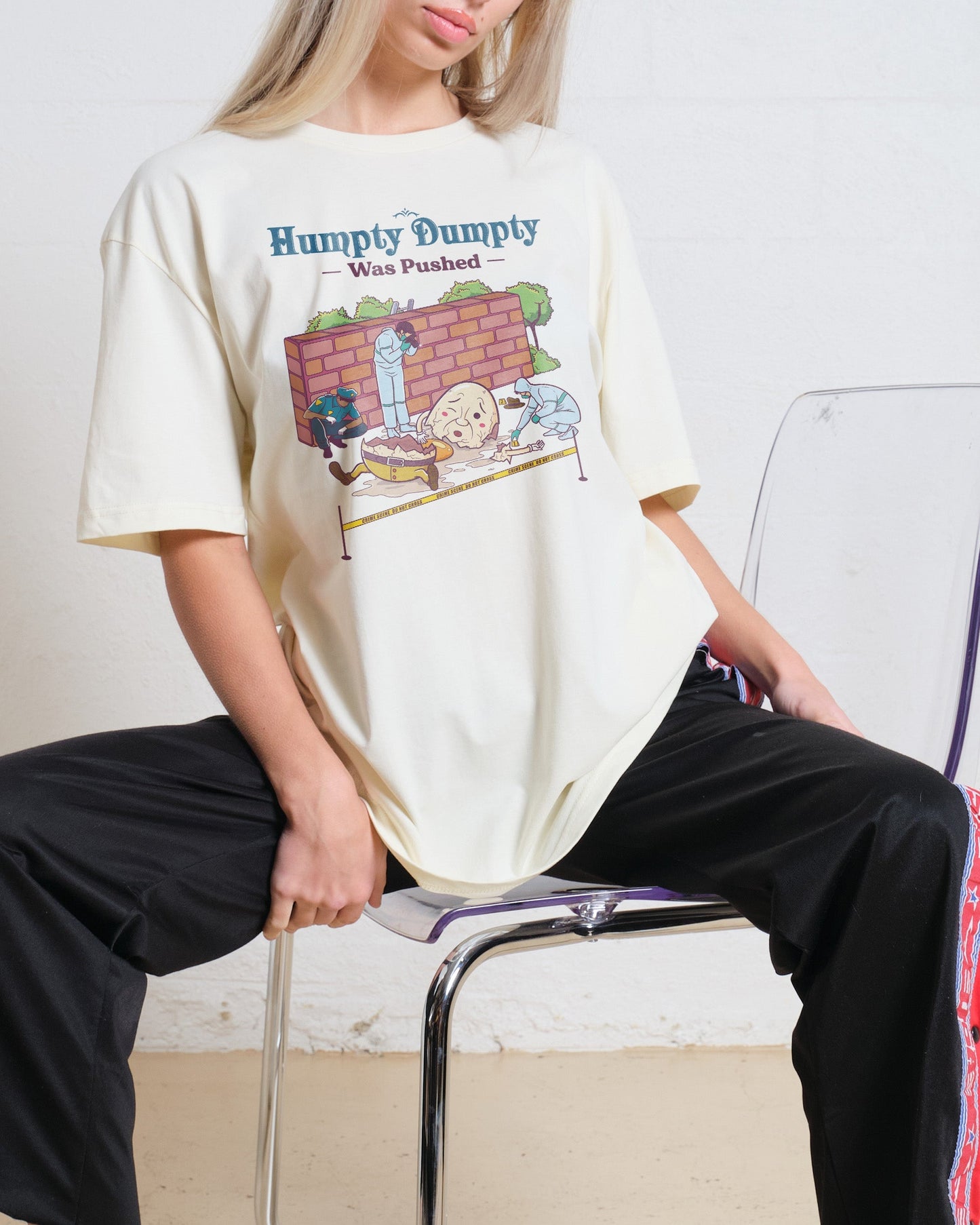 Humpty Dumpty was Pushed T-Shirt Unisex T-shirt, Sweatshirt, Hoodie, Long Sleeve Tee - T-Shirt, Sweatshirt, Hoodie