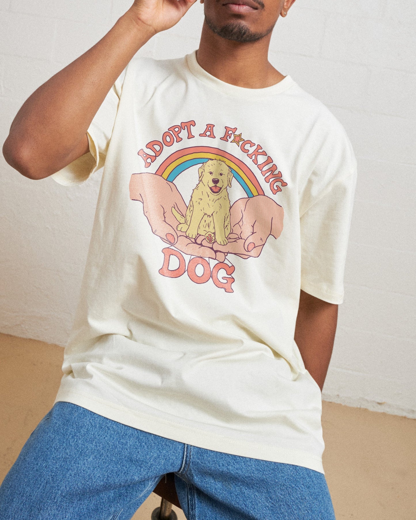 Adopt a F-cking Dog T-Shirt Unisex T-shirt, Sweatshirt, Hoodie, Long Sleeve Tee - T-Shirt, Sweatshirt, Hoodie