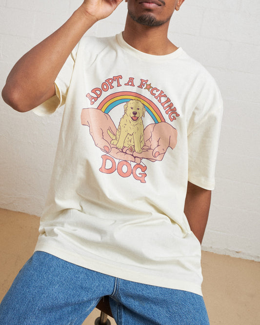 Adopt a F-cking Dog T-Shirt Unisex T-shirt, Sweatshirt, Hoodie, Long Sleeve Tee - T-Shirt, Sweatshirt, Hoodie