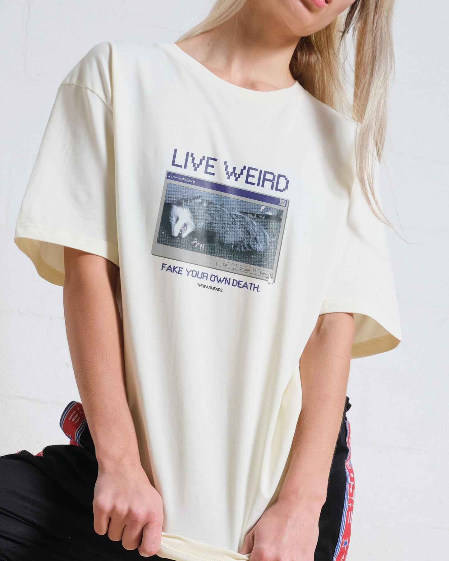 Live Weird, Fake Your Own Death T-Shirt Unisex T-shirt, Sweatshirt, Hoodie, Long Sleeve Tee - T-Shirt, Sweatshirt, Hoodie