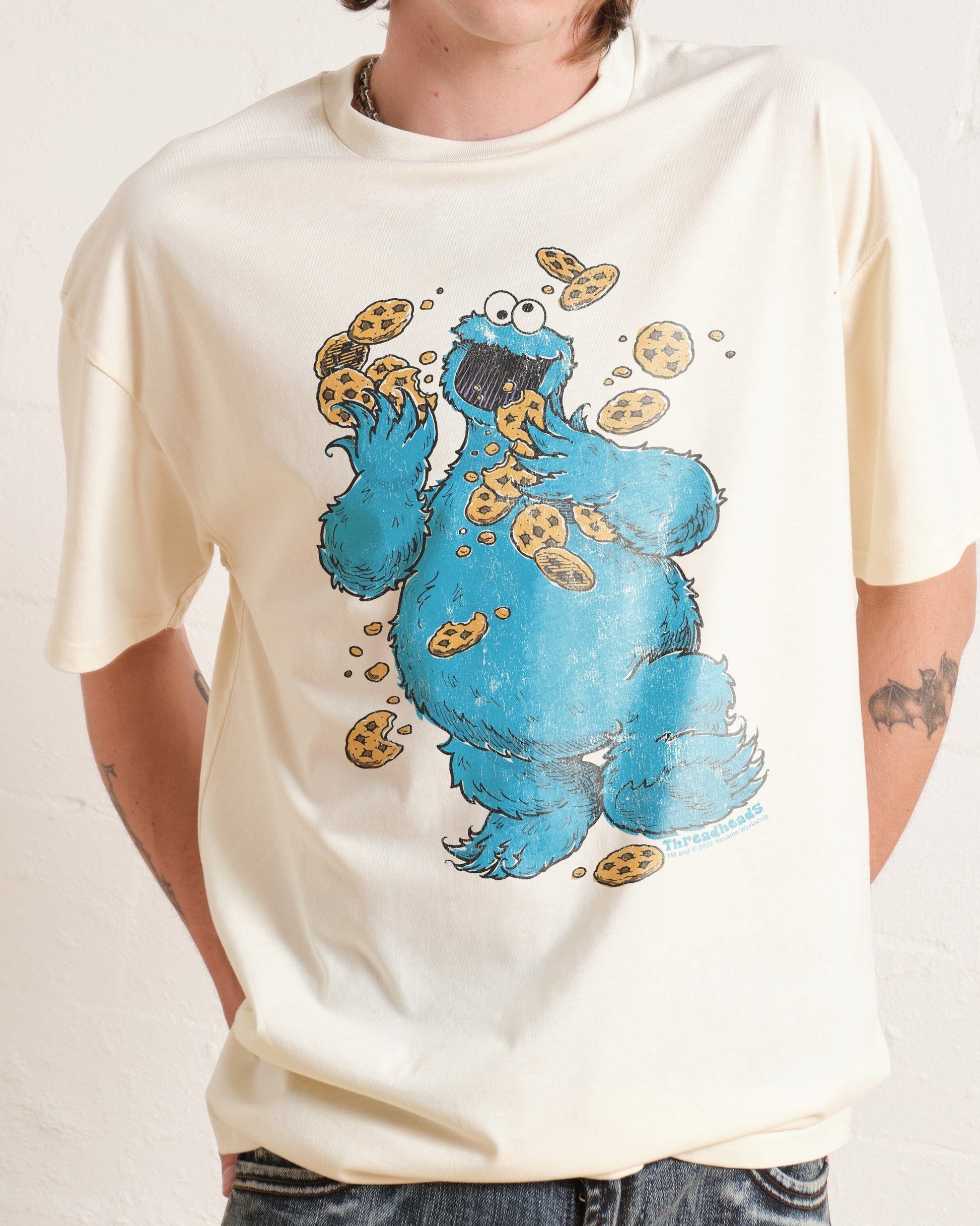 Cookie Monster Om Nom Nom T-Shirt Unisex T-shirt, Sweatshirt, Hoodie, Long Sleeve Tee - T-Shirt, Sweatshirt, Hoodie