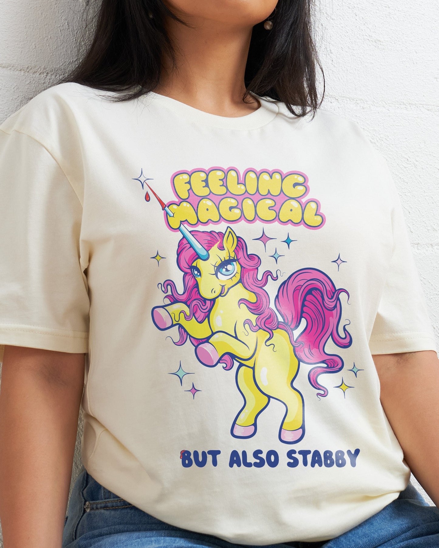 Feeling Magical but also Stabby T-Shirt Unisex T-shirt, Sweatshirt, Hoodie, Long Sleeve Tee - T-Shirt, Sweatshirt, Hoodie
