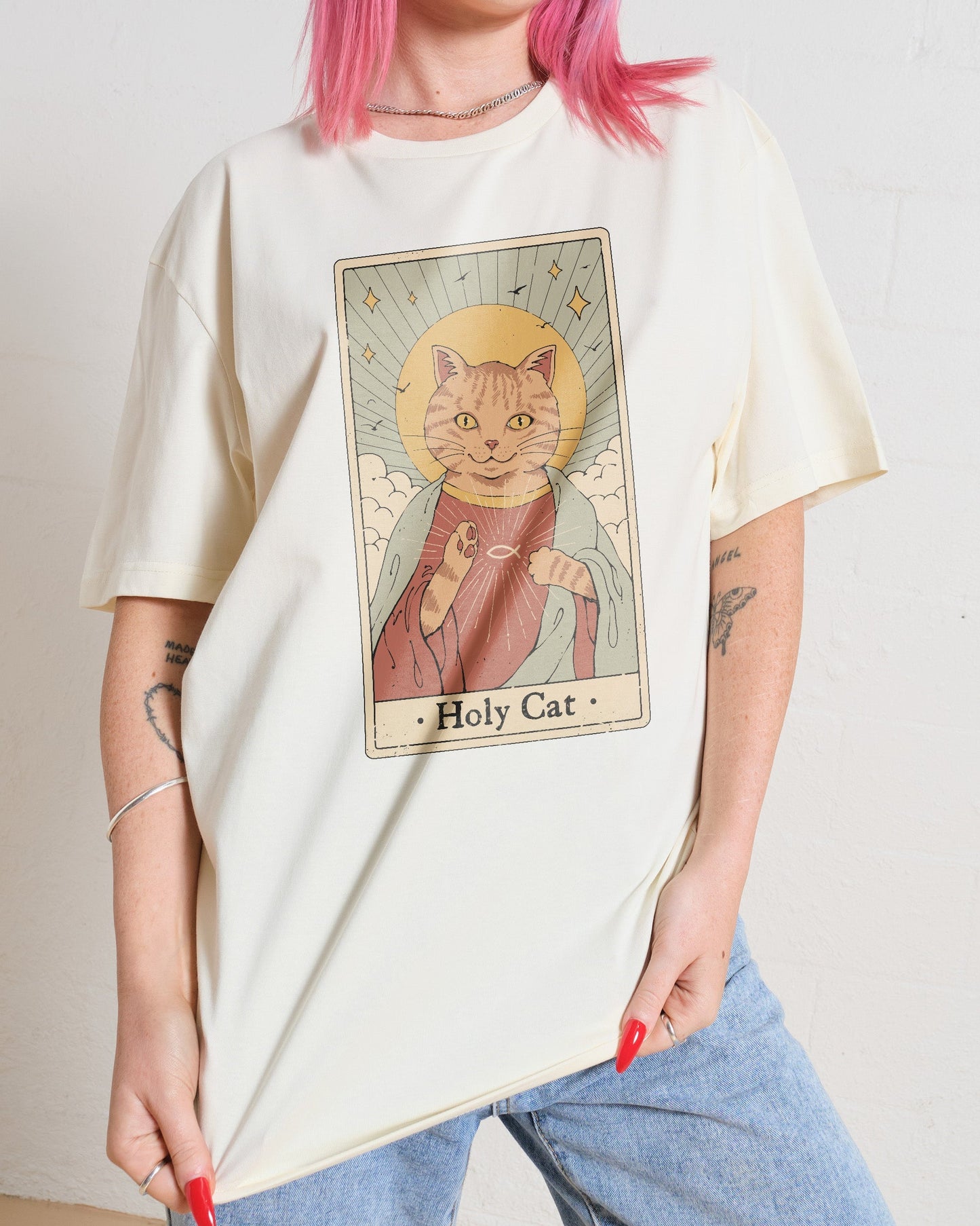 Holy Cat T-Shirt Unisex T-shirt, Sweatshirt, Hoodie, Long Sleeve Tee - T-Shirt, Sweatshirt, Hoodie