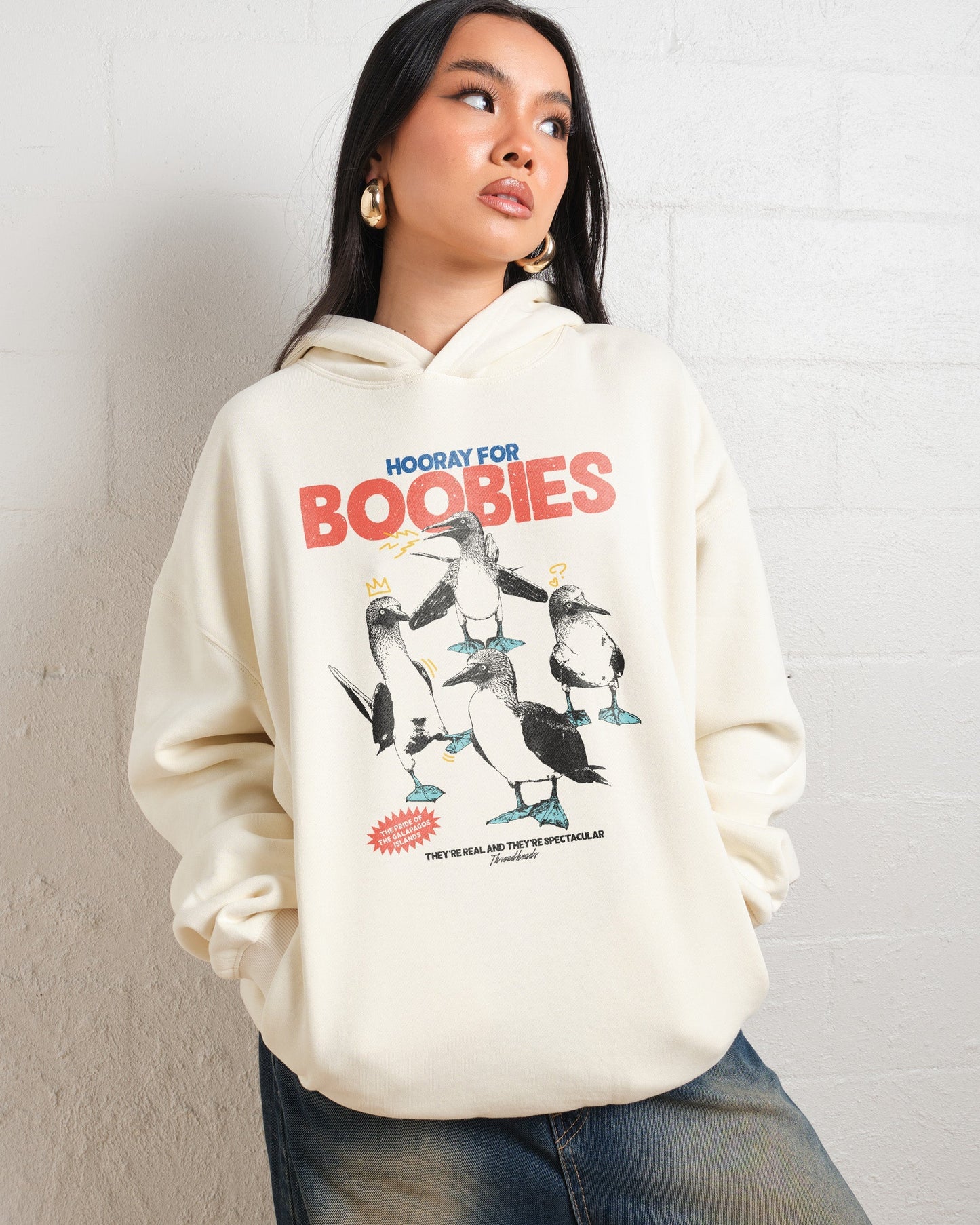 Hooray for Boobies Hoodie Unisex T-shirt, Sweatshirt, Hoodie, Long Sleeve Tee - T-Shirt, Sweatshirt, Hoodie