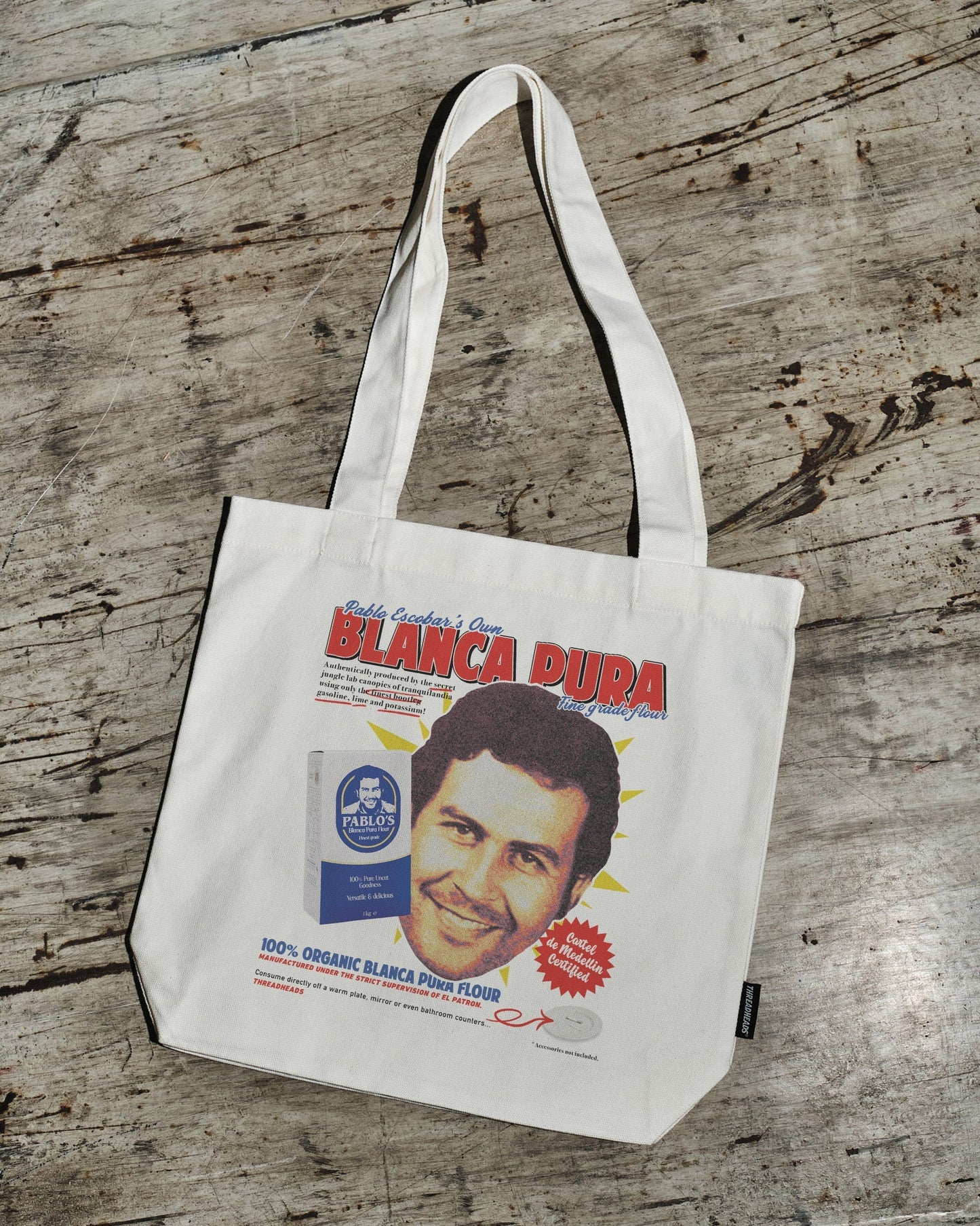 Pablo Escobar's Blanca Flour Tote Bag Unisex T-shirt, Sweatshirt, Hoodie, Long Sleeve Tee - T-Shirt, Sweatshirt, Hoodie