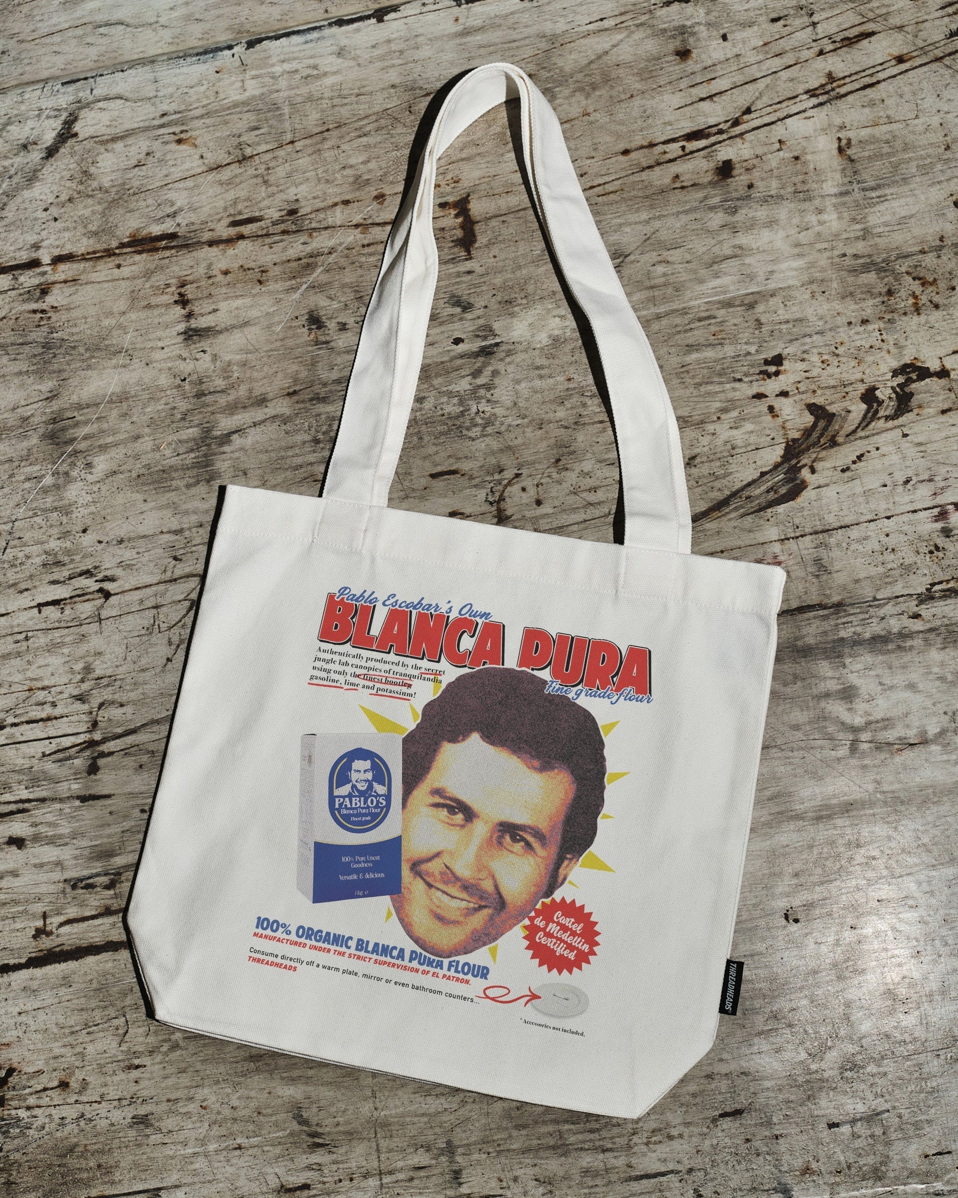 Pablo Escobar's Blanca Flour Tote Bag Unisex T-shirt, Sweatshirt, Hoodie, Long Sleeve Tee - T-Shirt, Sweatshirt, Hoodie
