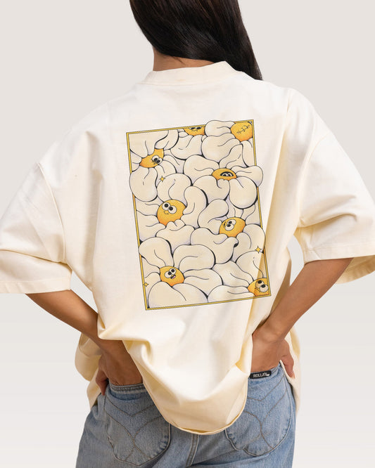 Among the Daisies Front and Back Oversized Tee Unisex T-shirt, Sweatshirt, Hoodie, Long Sleeve Tee - T-Shirt, Sweatshirt, Hoodie