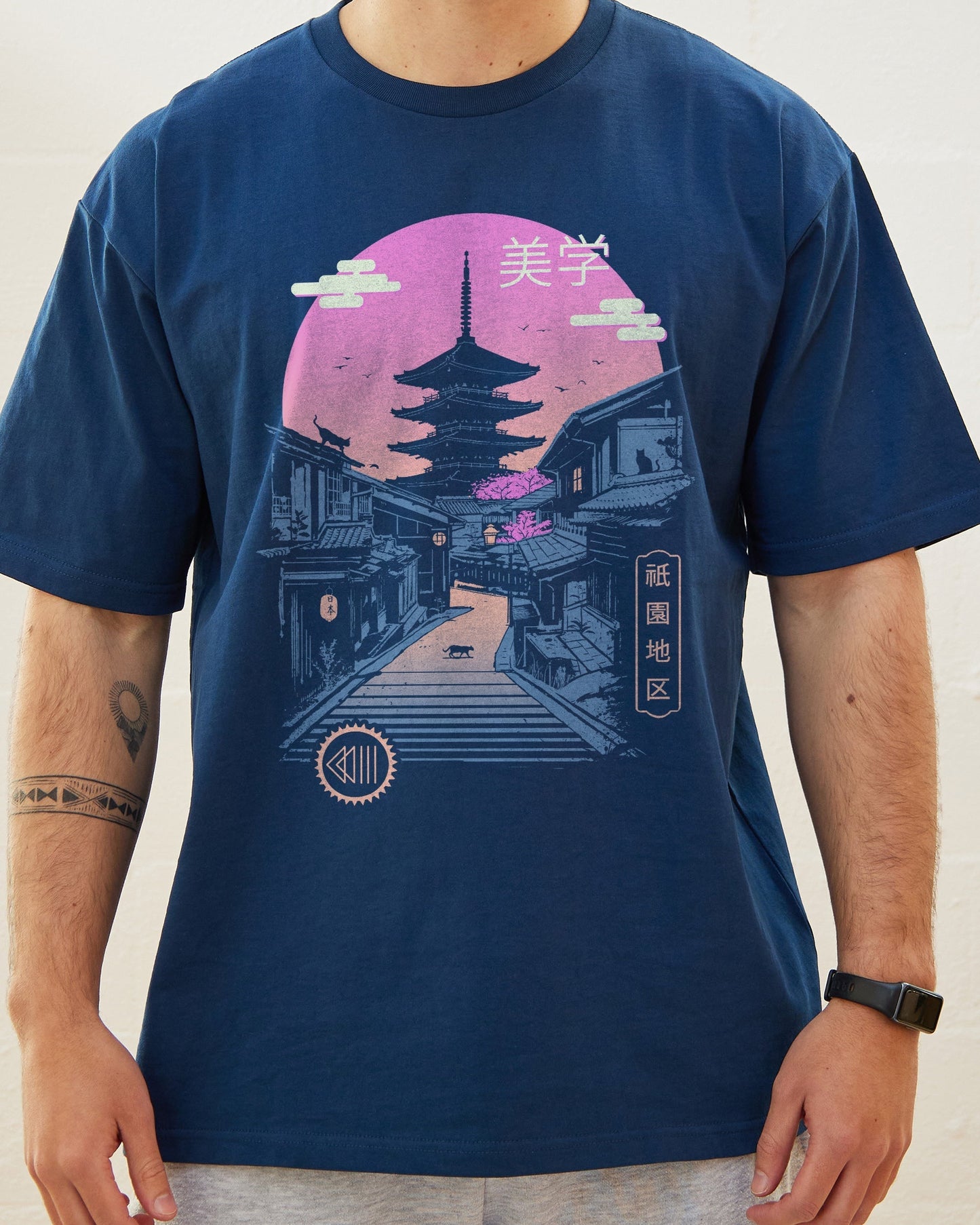 Pagoda Wave Aesthetics T-Shirt Unisex T-shirt, Sweatshirt, Hoodie, Long Sleeve Tee - T-Shirt, Sweatshirt, Hoodie