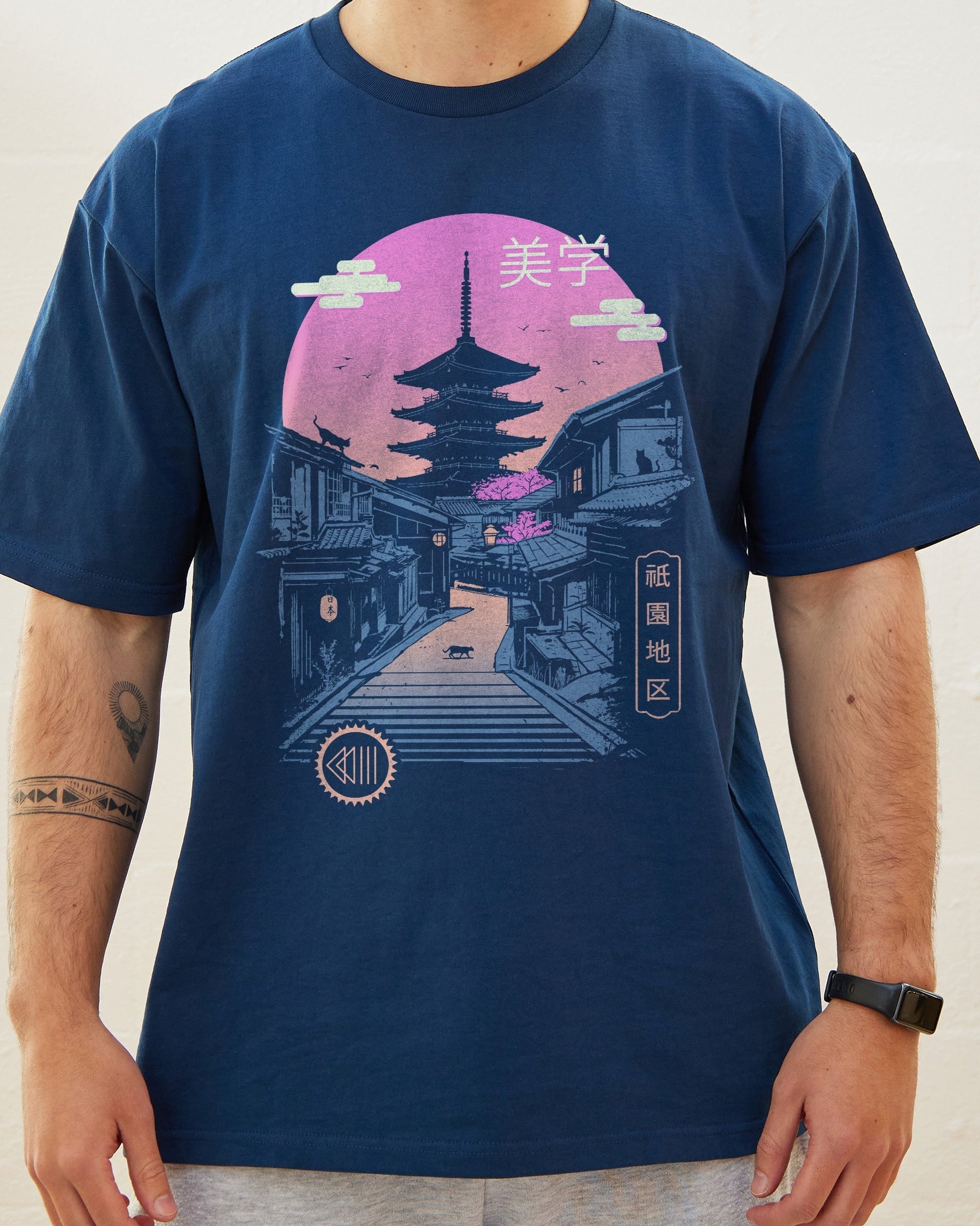 Pagoda Wave Aesthetics T-Shirt Unisex T-shirt, Sweatshirt, Hoodie, Long Sleeve Tee - T-Shirt, Sweatshirt, Hoodie
