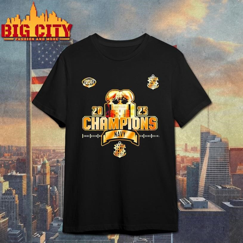 Navy Midshipmen Special CIC trophy Champions 2025 Shirt Unisex T-shirt, Sweatshirt, Hoodie, Long Sleeve Tee - T-Shirt, Sweatshirt, Hoodie
