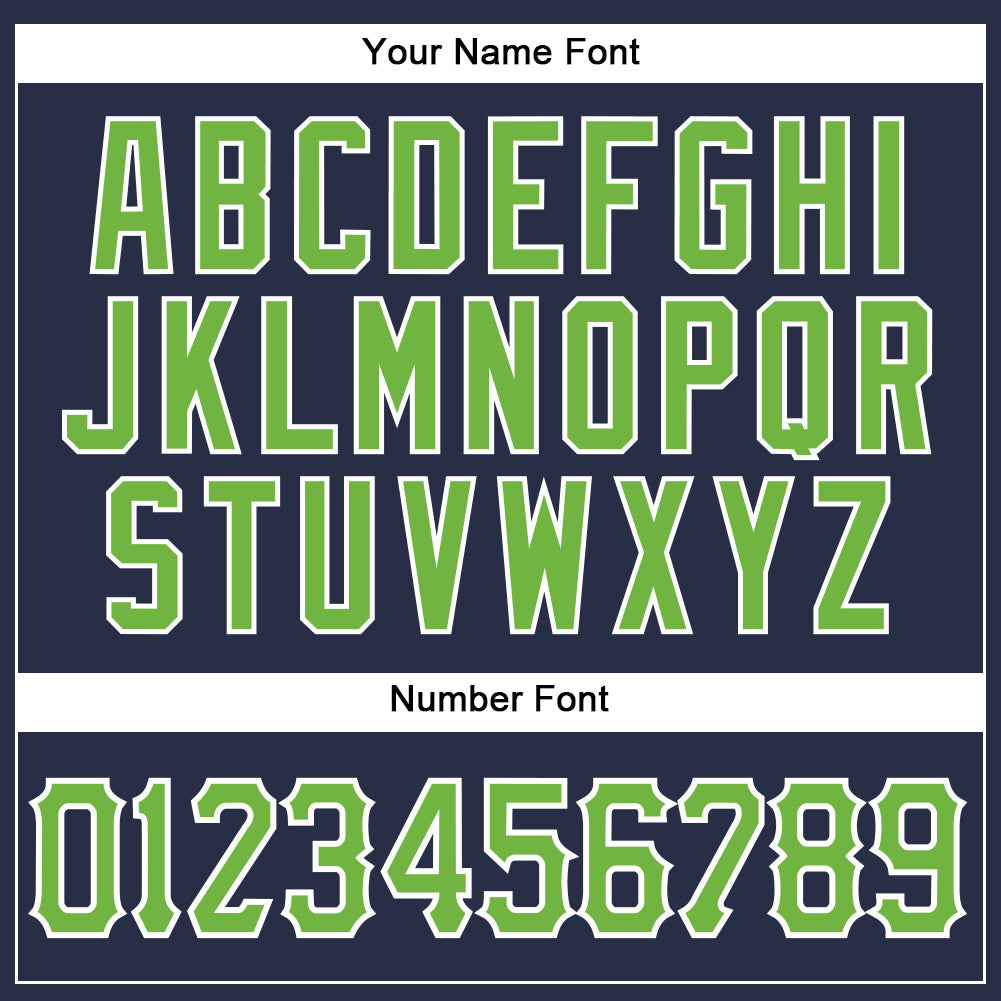 Custom Navy Neon Green-White Authentic Sleeveless Baseball Jersey baseball jersey product view 4