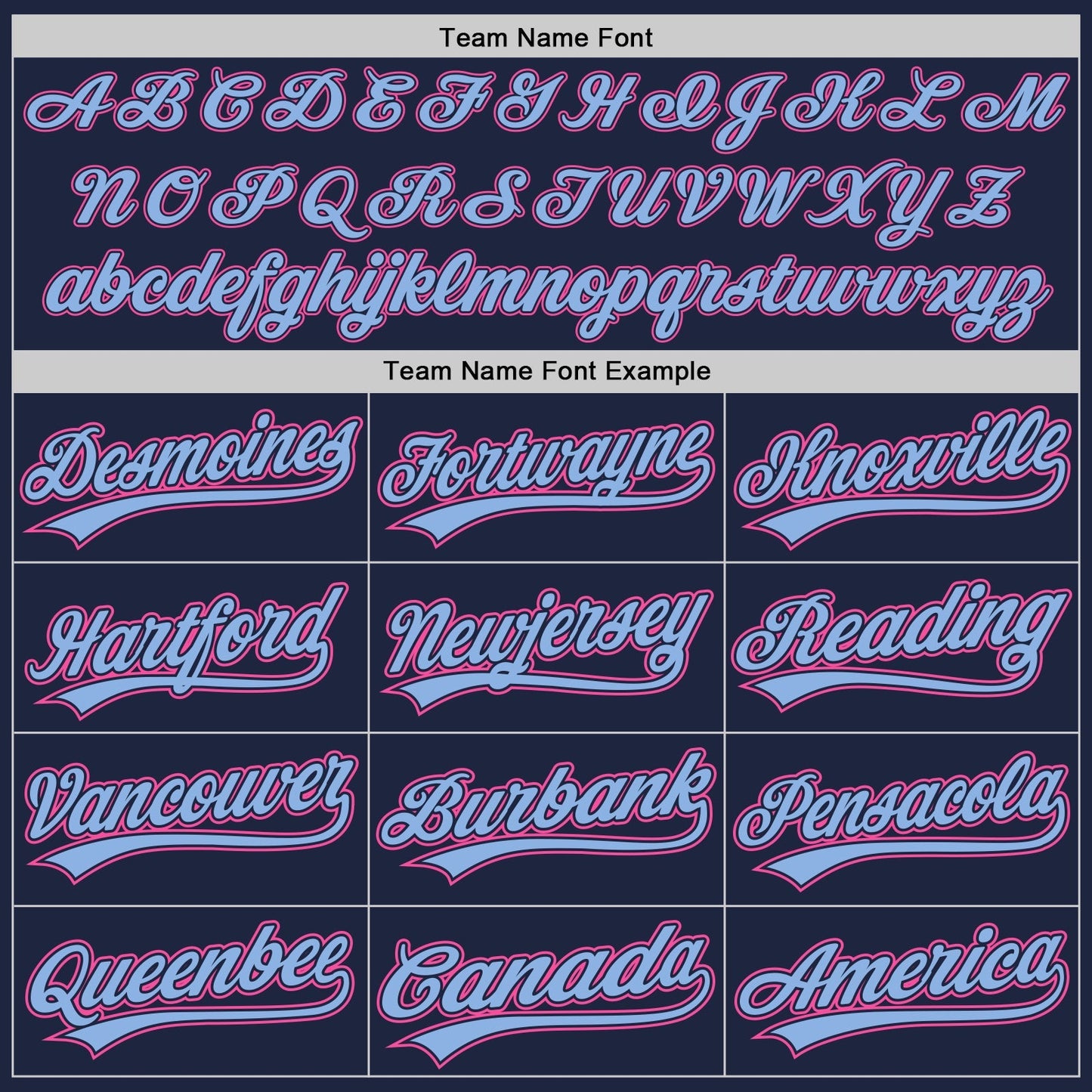 Custom Navy Light Blue Pinstripe Pink Authentic Baseball Jersey baseball jersey product view 5