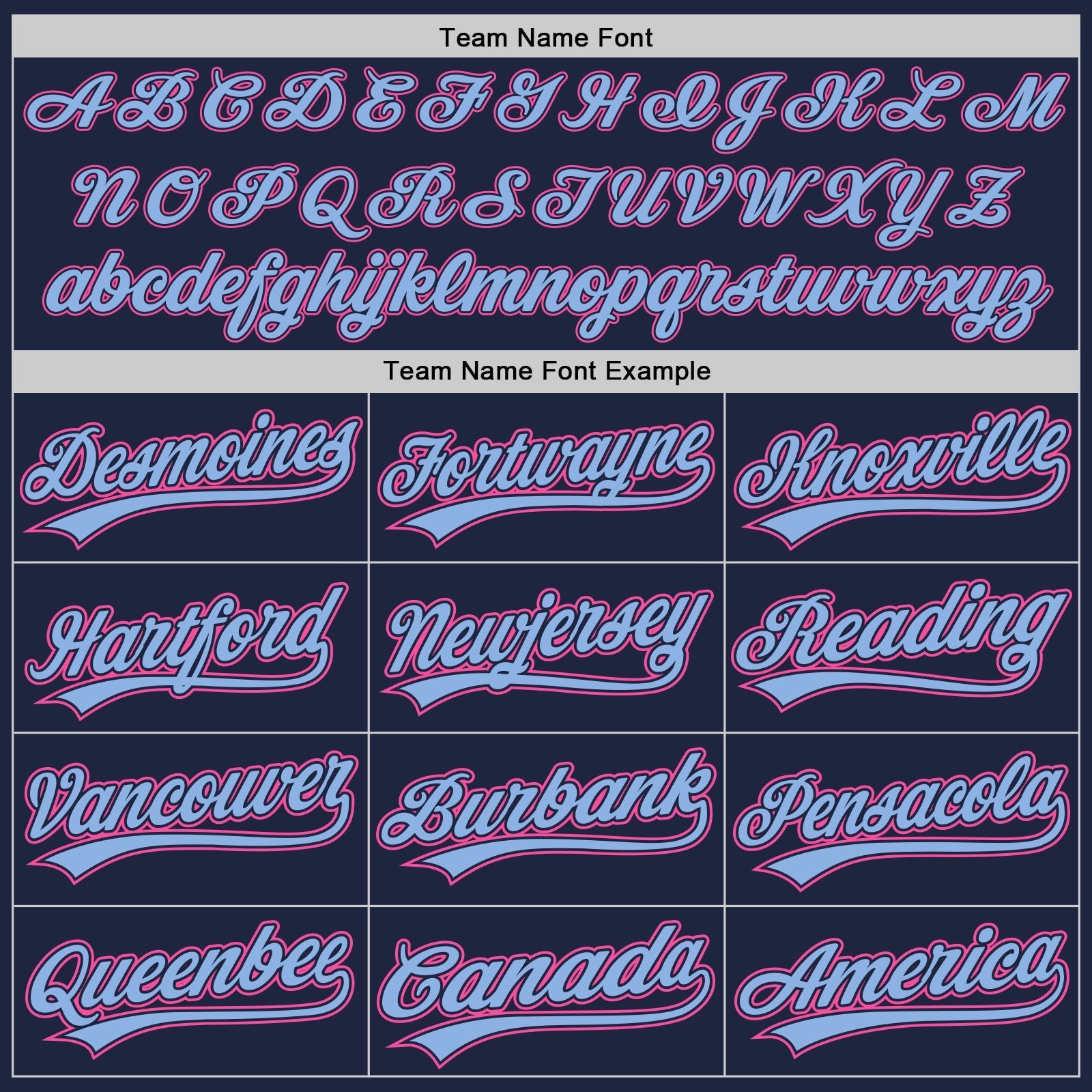 Custom Navy Light Blue Pinstripe Pink Authentic Baseball Jersey baseball jersey product view 5