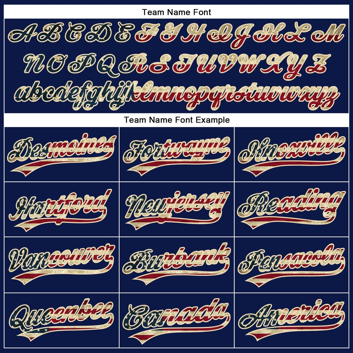 Custom Navy Red Pinstripe Vintage USA Flag-City Cream Authentic Baseball Jersey baseball jersey product view 4