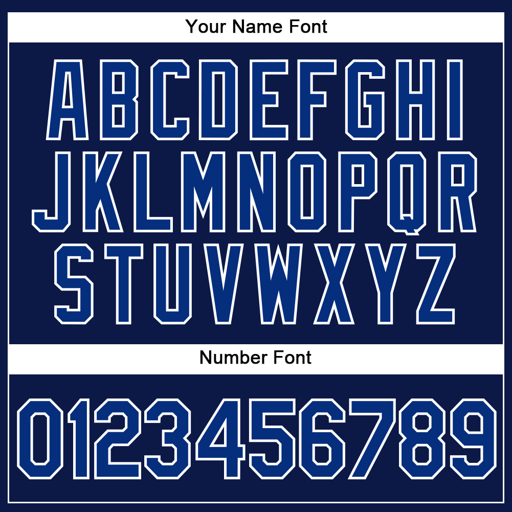 Custom Navy White Pinstripe Royal Authentic Baseball Jersey baseball jersey product view 5