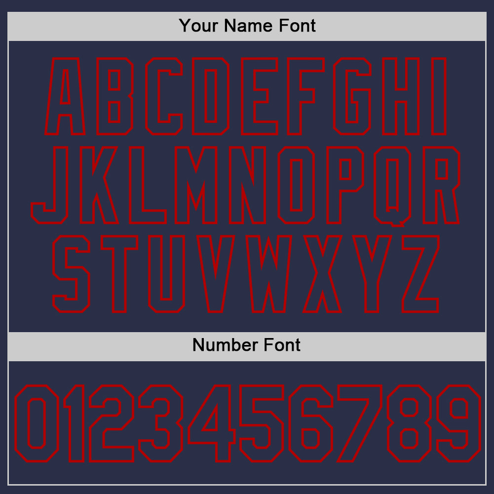 Custom Navy Red Authentic Throwback Baseball Jersey baseball jersey product view 5