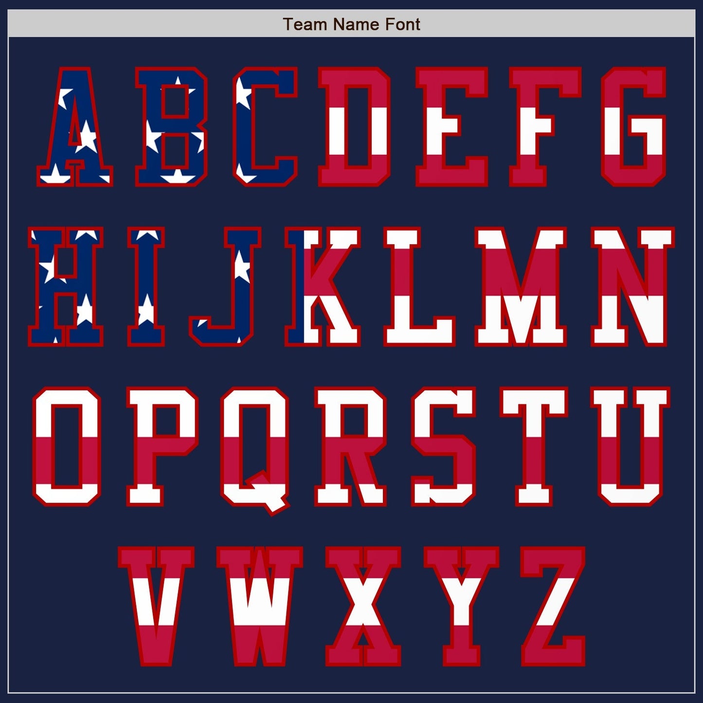 Custom Navy USA Flag-Red Authentic Baseball Jersey baseball jersey product view 3