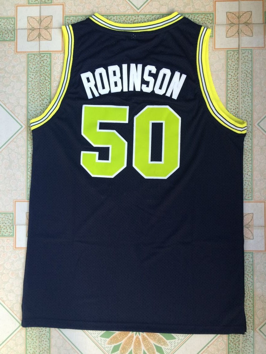 Navy Midshipmen 50 David Robinson Spurs 50 # “” David · Robinson High School Style 3 College Football Jersey football jersey product view 1