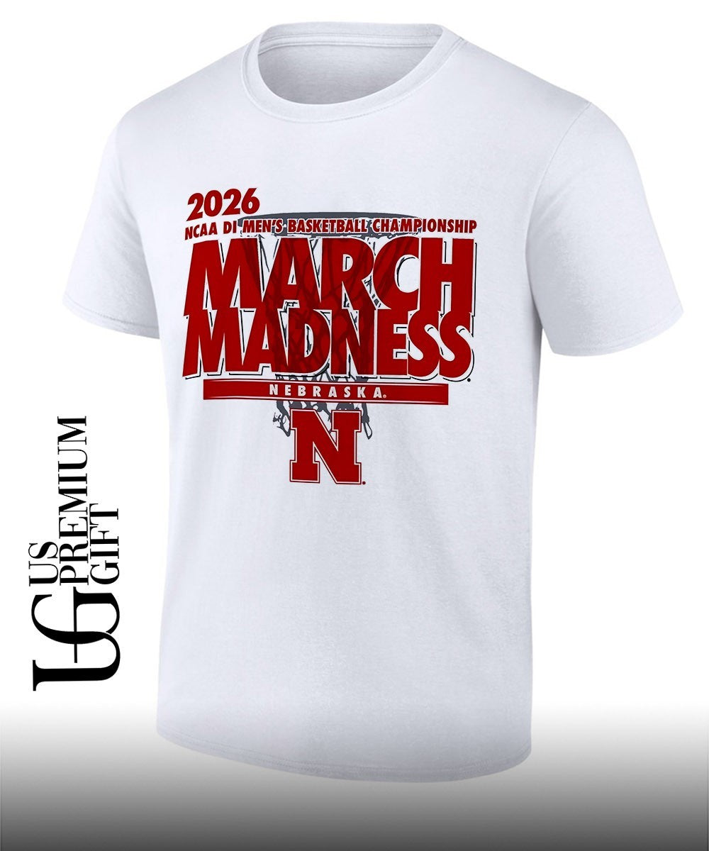 Nebraska Cornhuskers March Madness NCAA D1 Mens basketball Championship 2026 shirt Unisex T-shirt, Sweatshirt, Hoodie, Long Sleeve Tee - T-Shirt, Sweatshirt, Hoodie