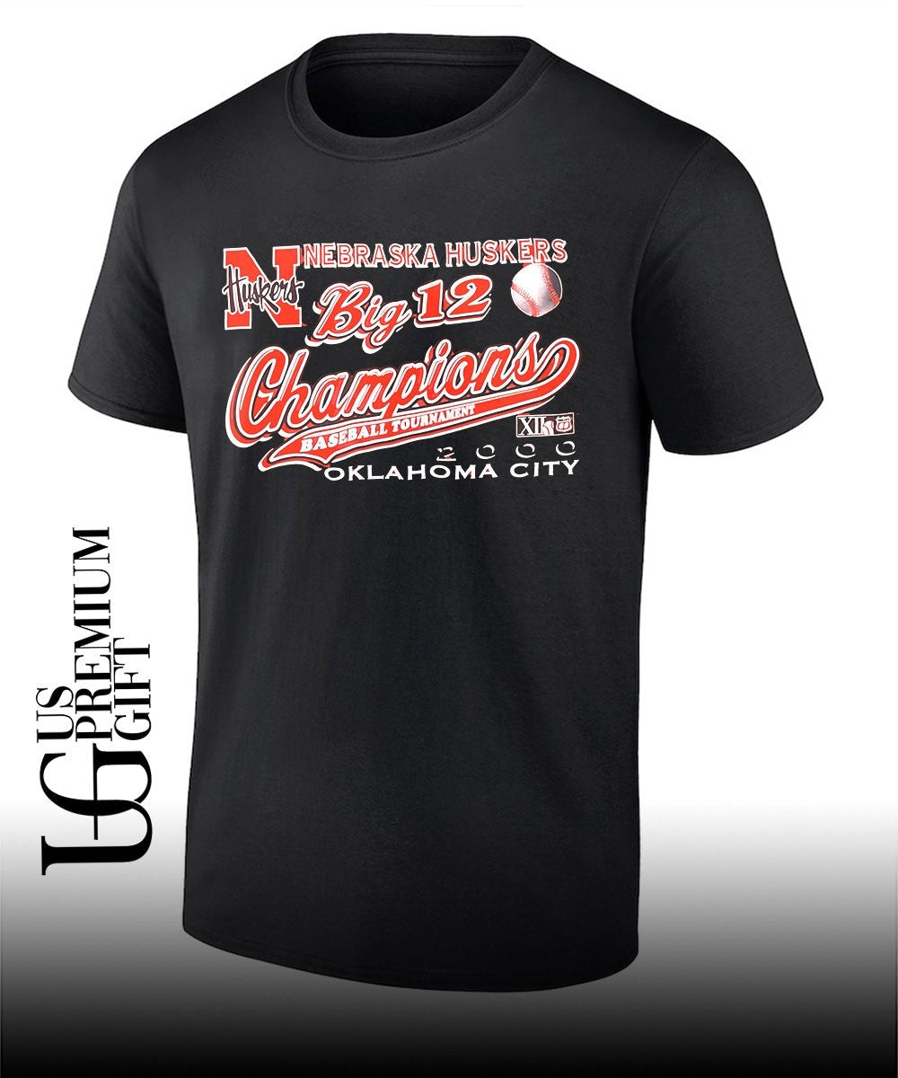 Nebraska Huskers Baseball Tournament Big 12 Champions shirt Unisex T-shirt, Sweatshirt, Hoodie, Long Sleeve Tee - T-Shirt, Sweatshirt, Hoodie