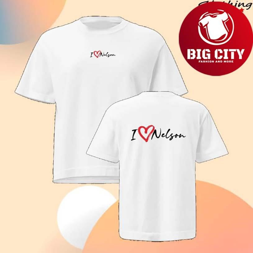 Nelson Neumann I Heart Nelson Heavyweight Two Sided Shirt Unisex T-shirt, Sweatshirt, Hoodie, Long Sleeve Tee - T-Shirt, Sweatshirt, Hoodie
