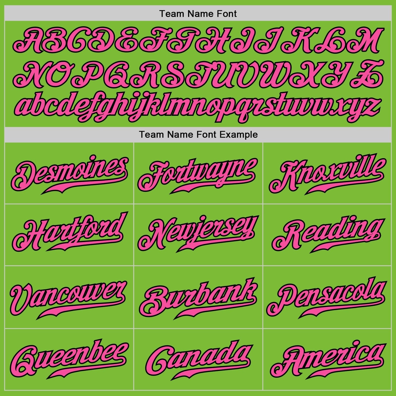 Custom Neon Green Black Pinstripe Pink-Black Authentic Baseball Jersey baseball jersey product view 4