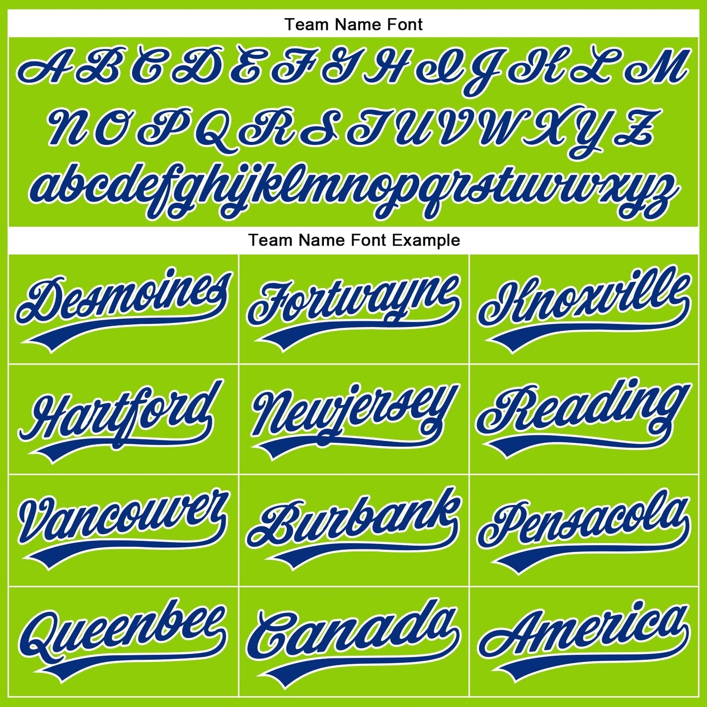 Custom Neon Green Royal-White Authentic Baseball Jersey baseball jersey product view 4