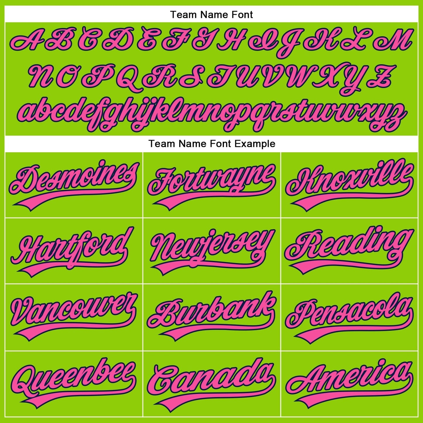 Custom Neon Green Navy Pinstripe Pink Authentic Baseball Jersey baseball jersey product view 4